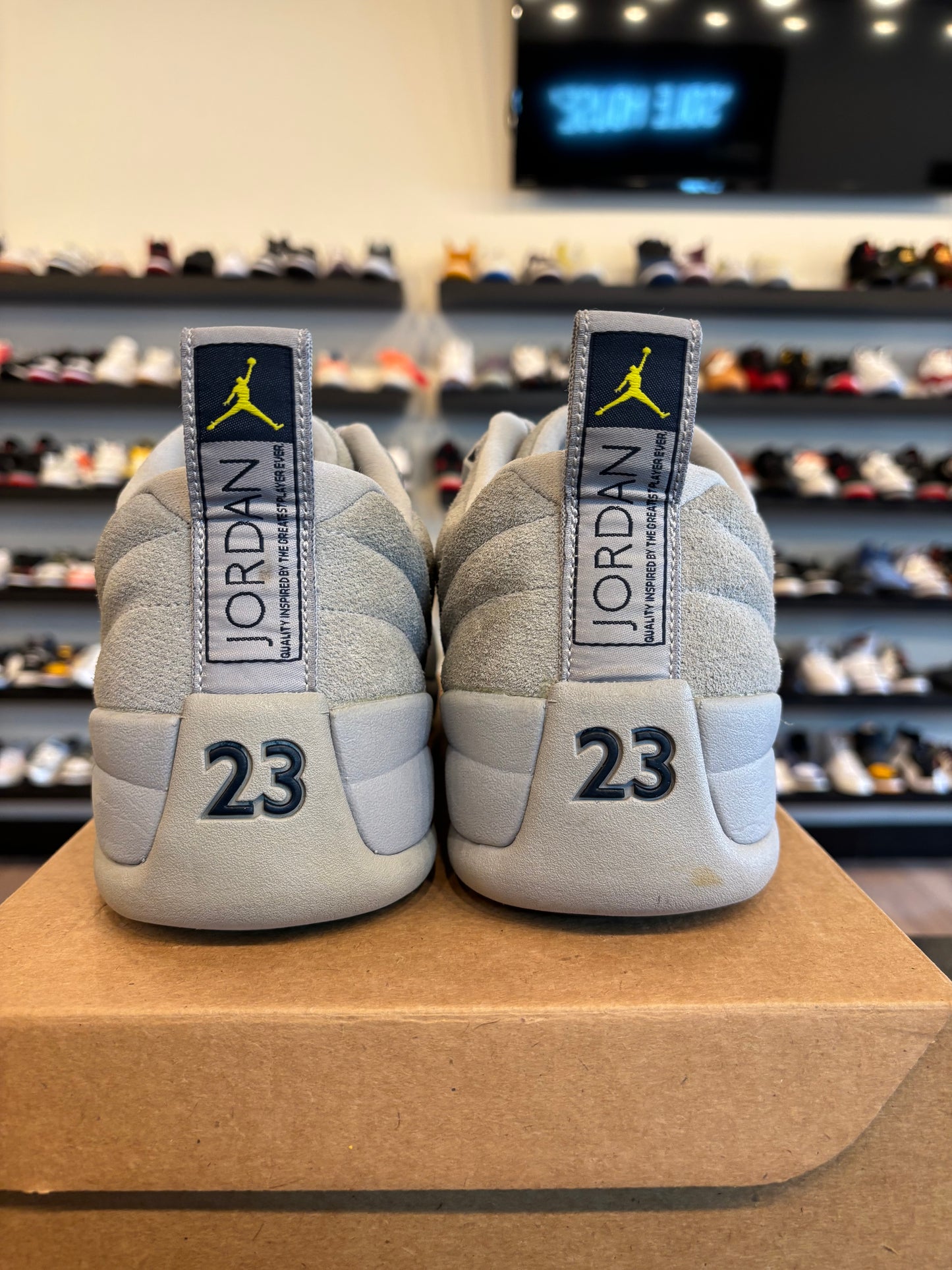 Jordan 12 Low Wolf Grey Size 12 Pre-Owned (No Box)