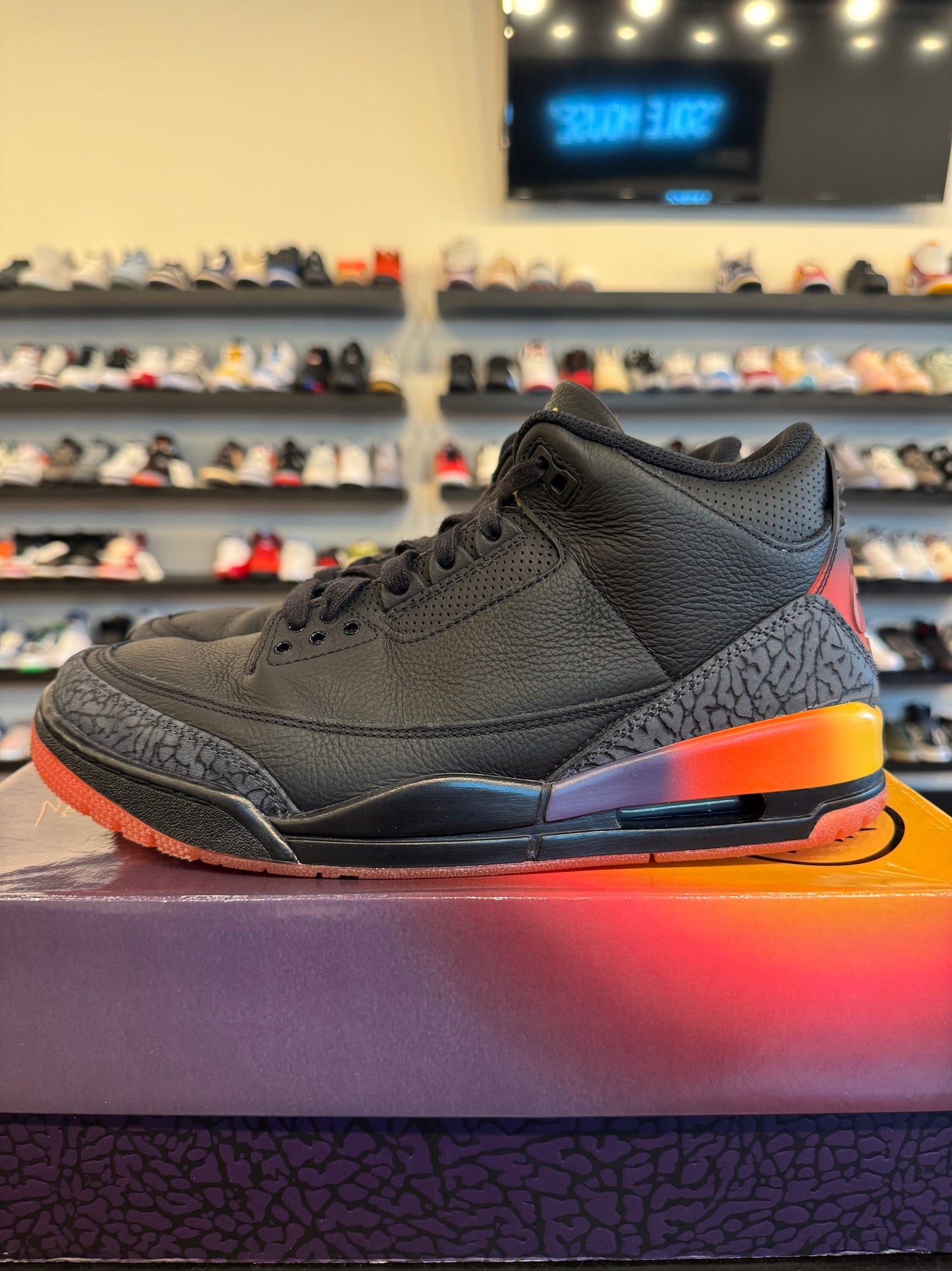 Jordan 3 J Balvin Rio Size 10 Pre-Owned
