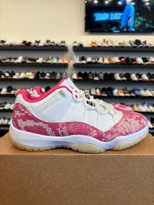 Jordan 11 Low Pink Snake Size 9 (10.5W) Pre-Owned (No Box)