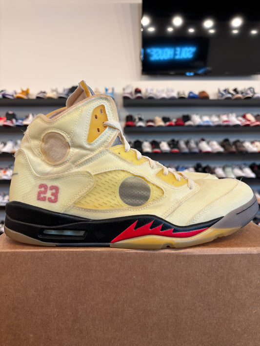 Jordan 5 Off-White Sail Size 14 Pre-Owned (No Box)