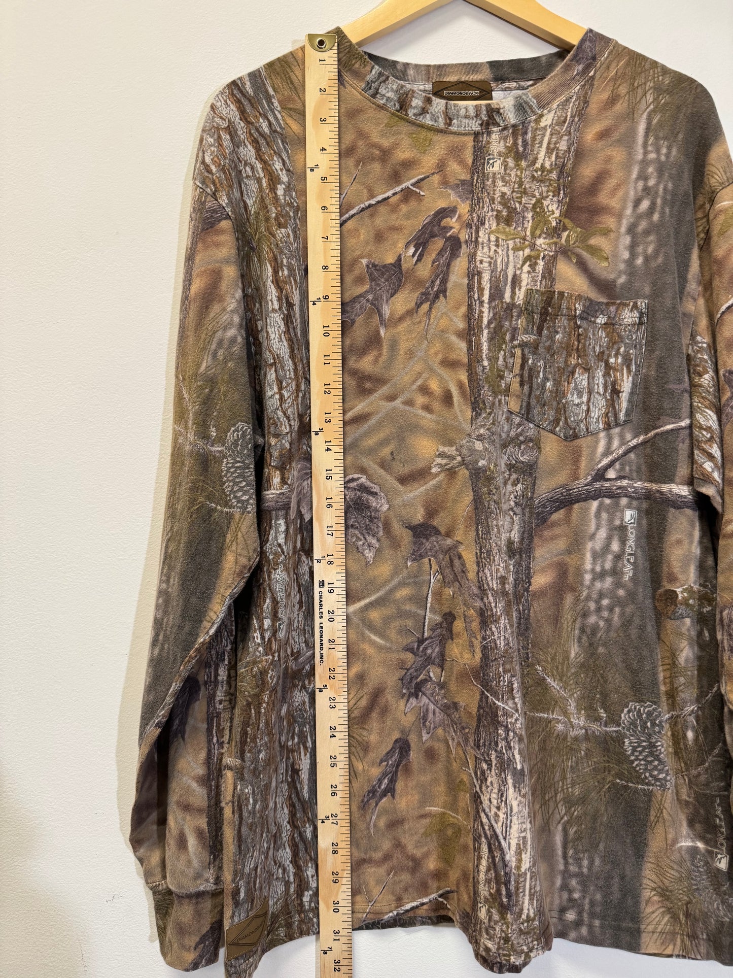 Diamondback Camo Long Sleeve Tan Size XL Vintage