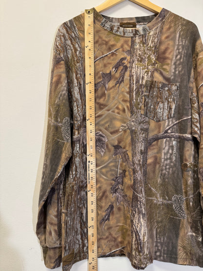 Diamondback Camo Long Sleeve Tan Size XL Vintage