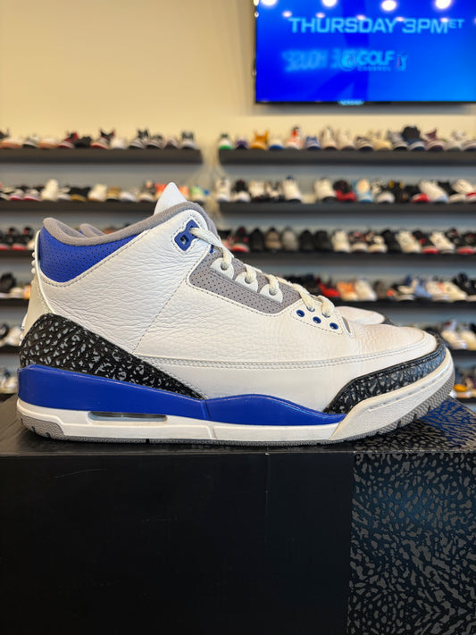 Jordan 3 Racer Blue Size 10 Pre-Owned