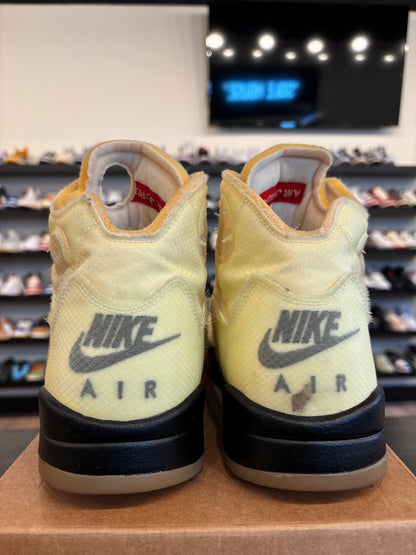 Jordan 5 Off-White Sail Size 14 Pre-Owned (No Box)