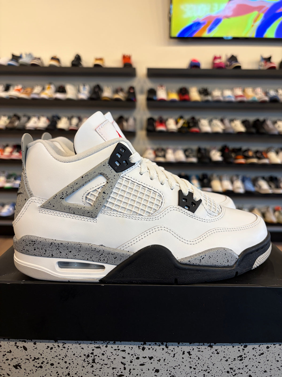 Jordan 4 White Cement 2025 Size 7Y (8.5W) Pre-Owned