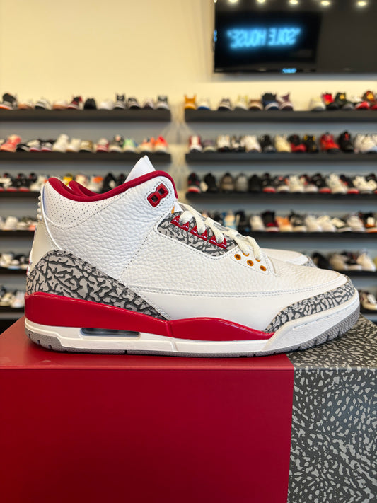 Jordan 3 Cardinal Size 9.5 Pre-Owned