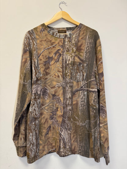 Diamondback Camo Long Sleeve Tan Size XL Vintage