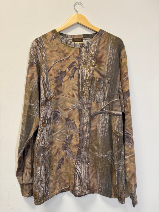 Diamondback Camo Long Sleeve Tan Size XL Vintage