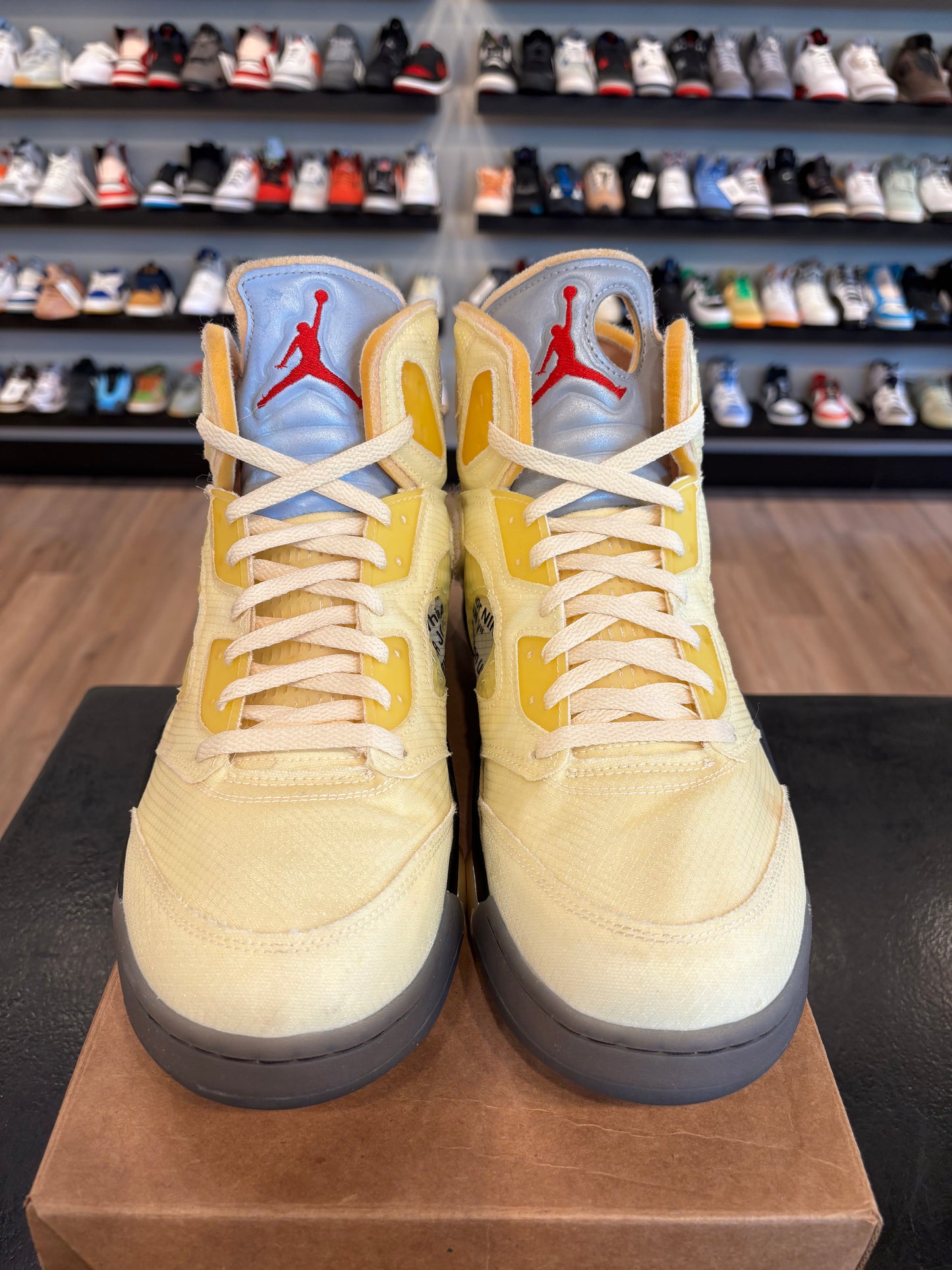 Jordan 5 Off-White Sail Size 14 Pre-Owned (No Box)