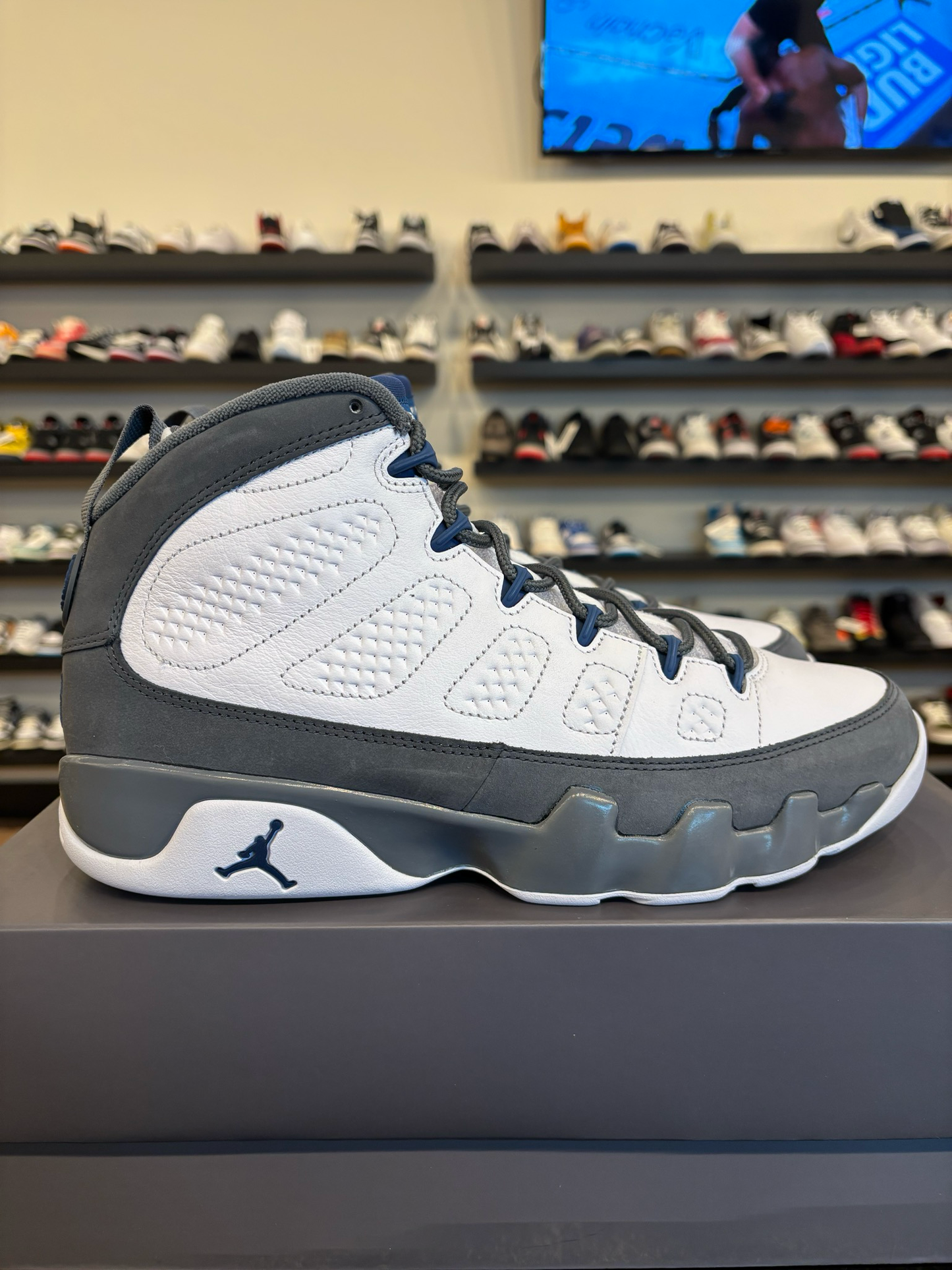 Jordan 9 Flint Grey French Blue Size 12 Brand New