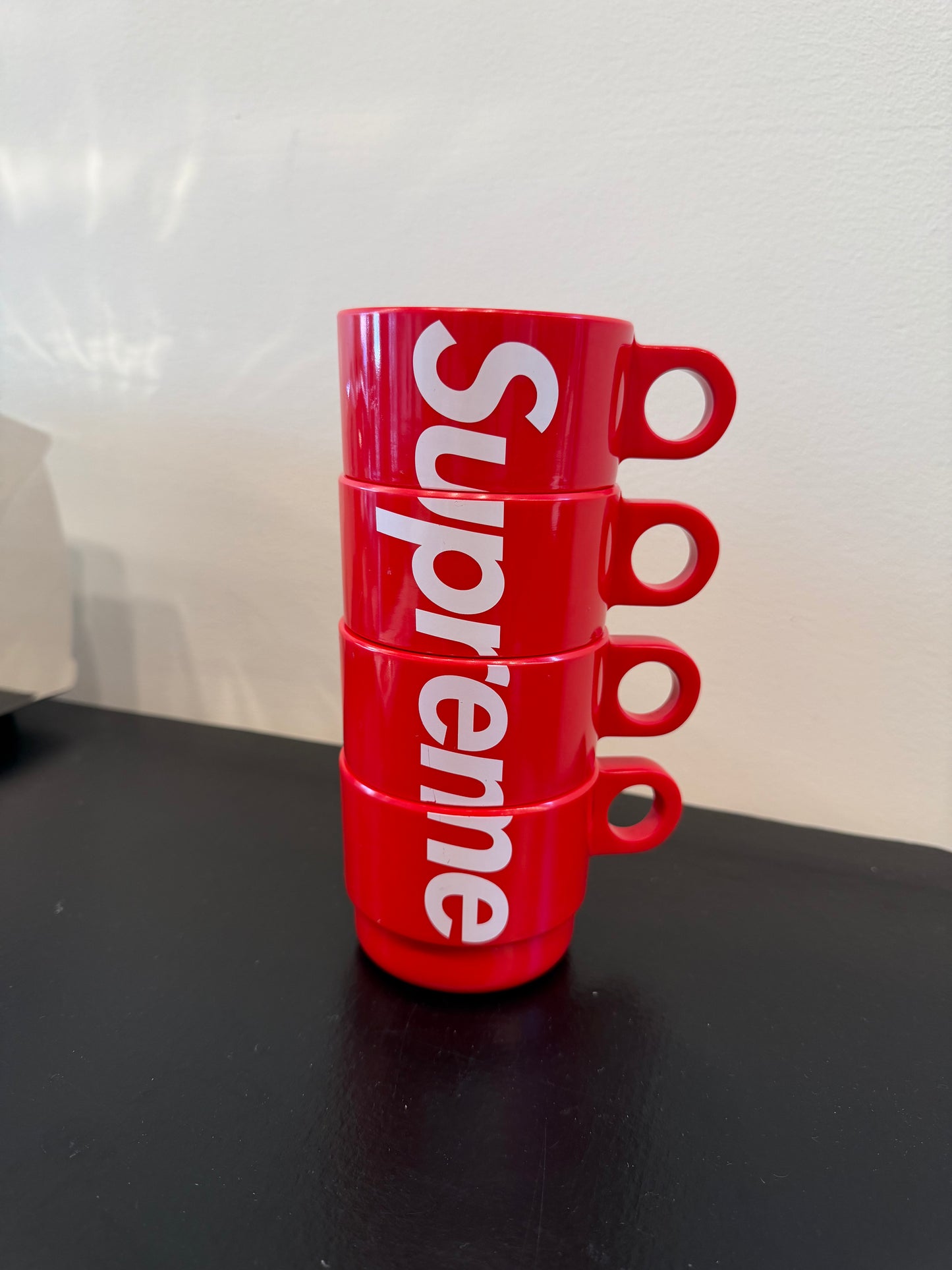 Supreme Stacking Cups Red DISPLAYED