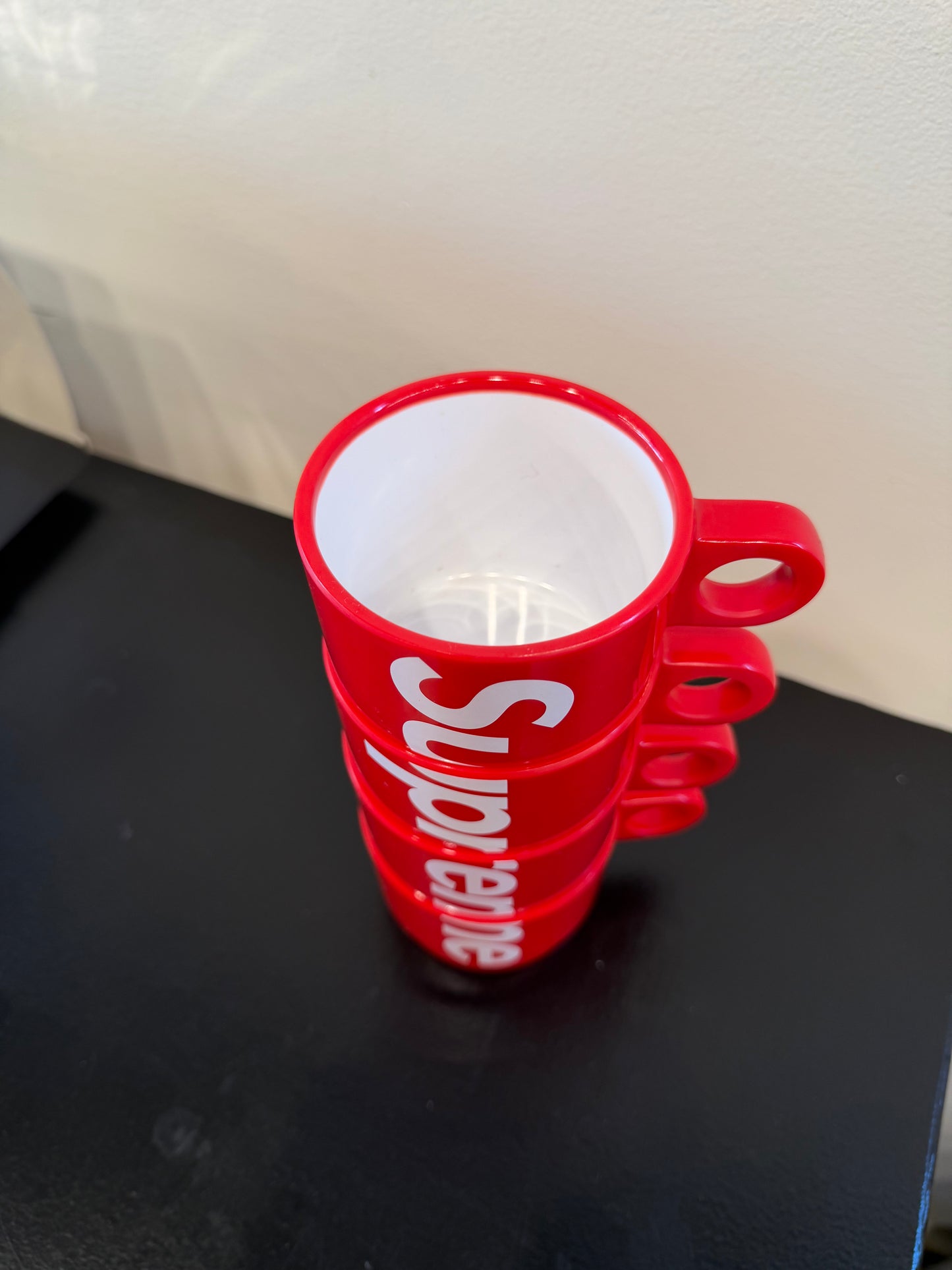 Supreme Stacking Cups Red DISPLAYED