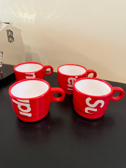 Supreme Stacking Cups Red DISPLAYED