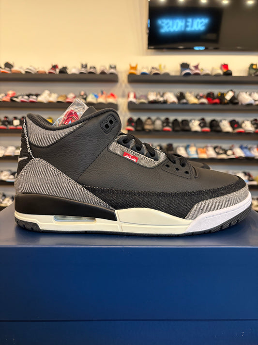 Jordan 3 Levi's Black Size 13 Brand New