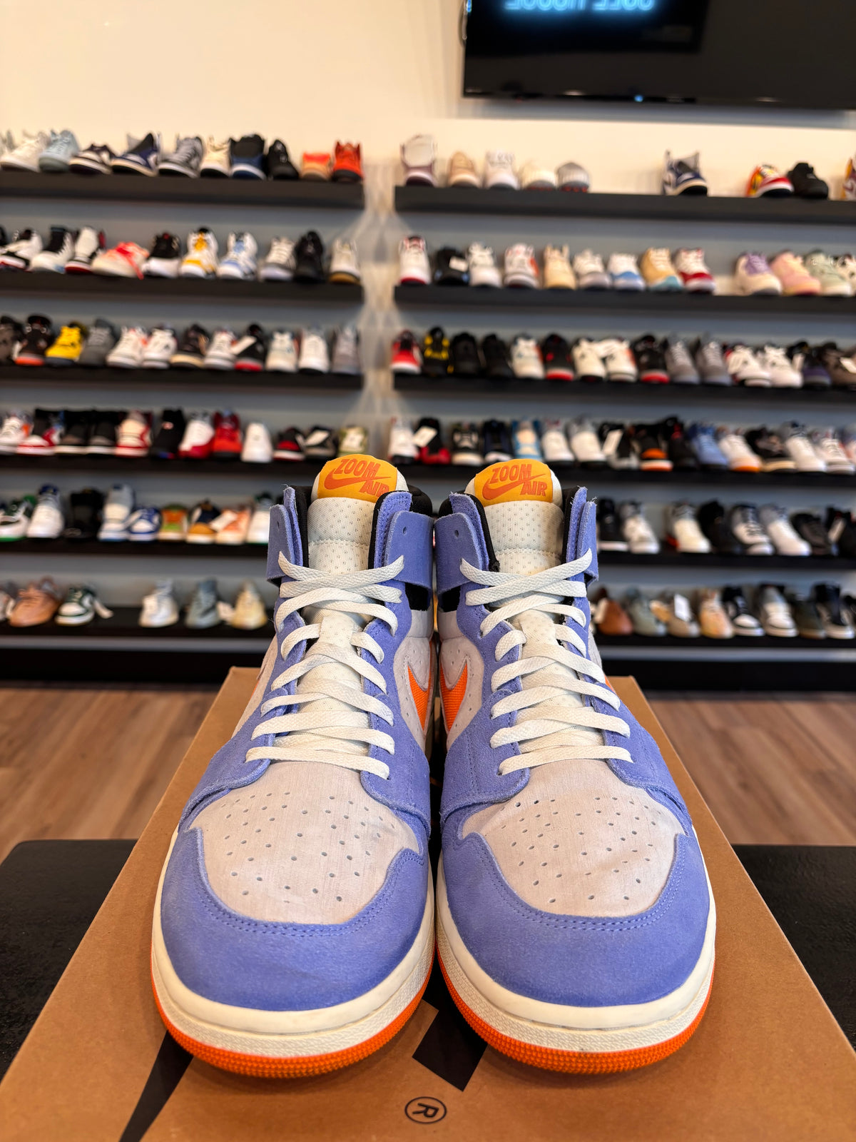 Jordan 1 Zoom Comfort Royal Orange Size 13 Pre-Owned