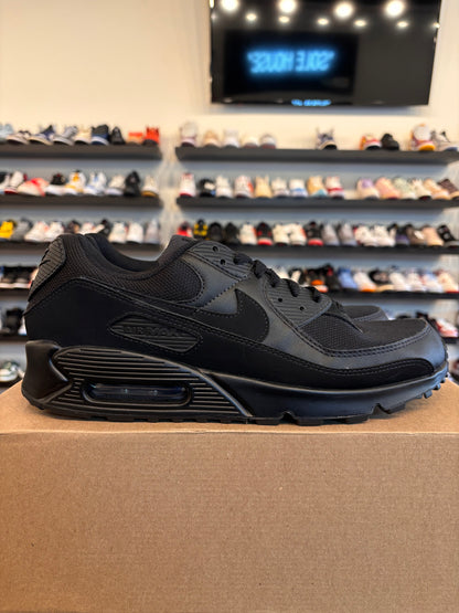 Nike Air Max 90 Triple Black Size 12 Pre-Owned (No Box)