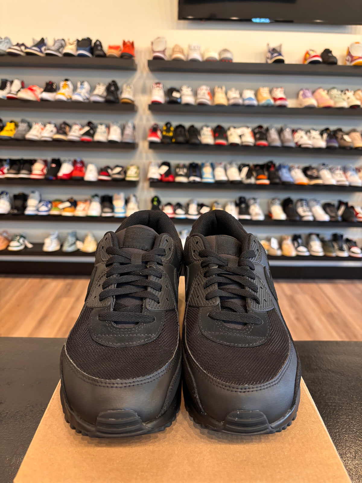 Nike Air Max 90 Triple Black Size 12 Pre-Owned (No Box)