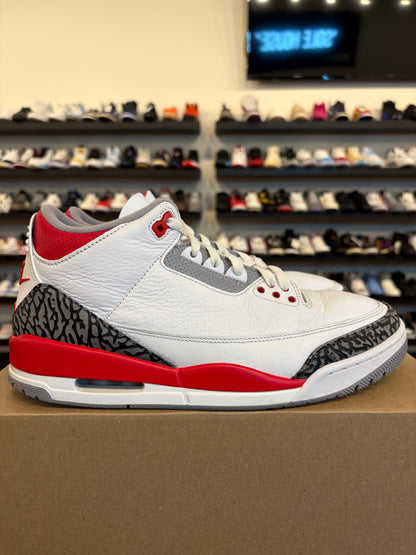 Jordan 3 Fire Red 2022 Size 11 Pre-Owned (No Box)