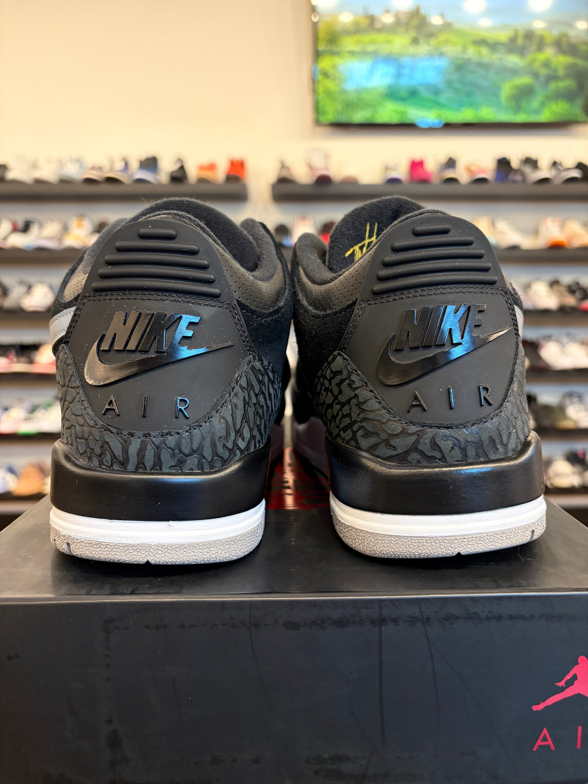 Jordan 3 Tinker Black Cement Size 11.5 Pre-Owned
