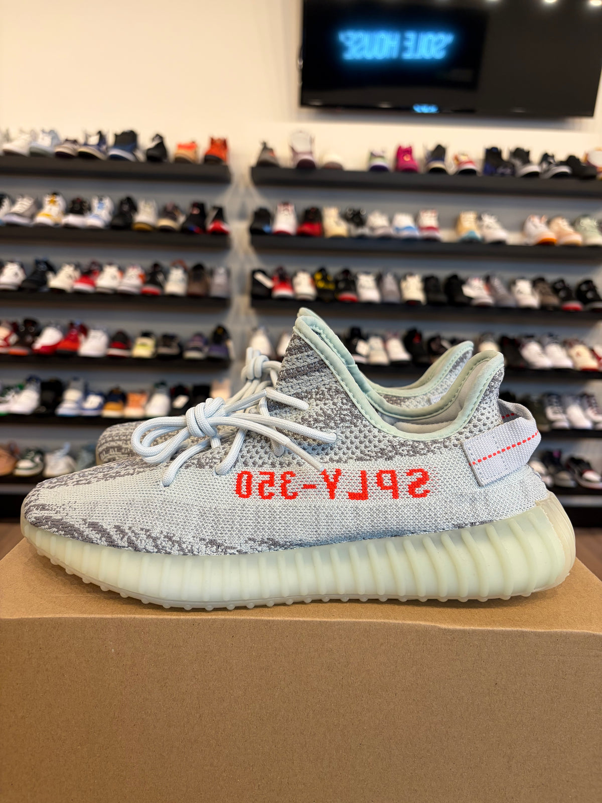 Yeezy 350 V2 Blue Tint Size 10.5 Brand New