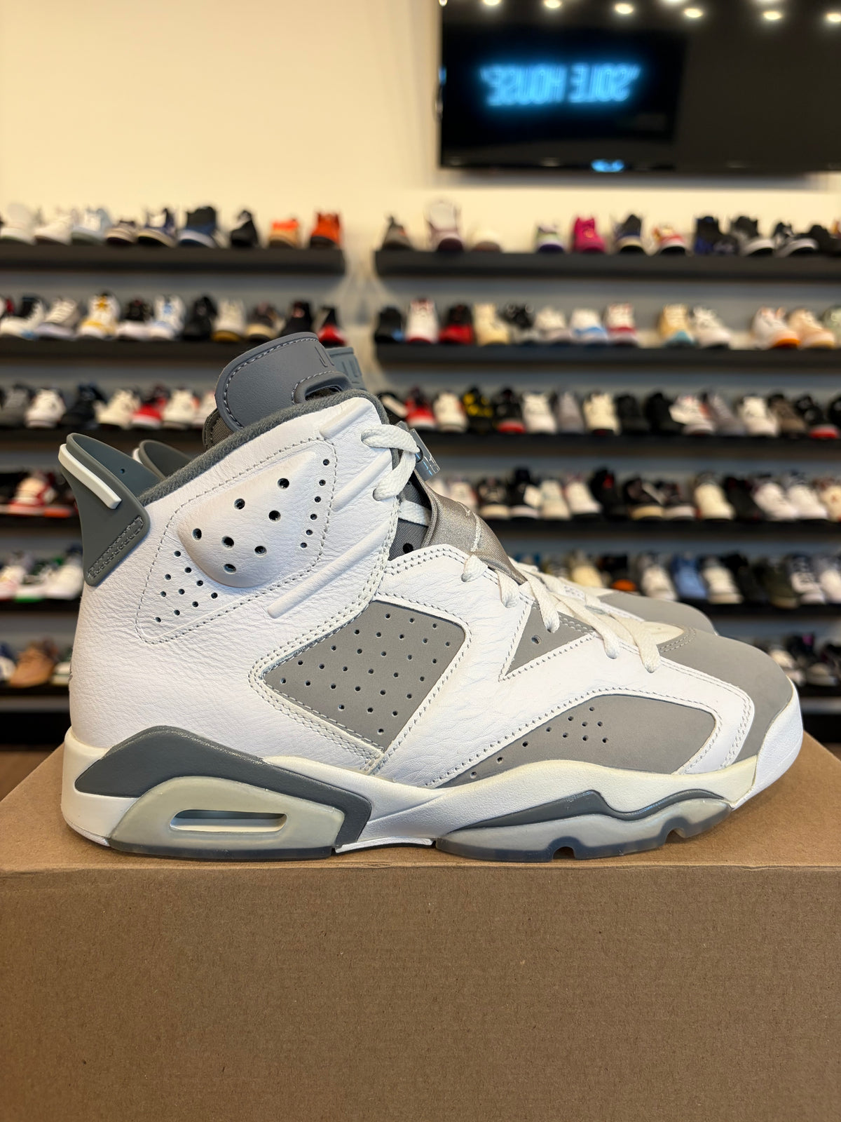 Jordan 6 Cool Grey Size 9.5 Pre-Owned (No Box)
