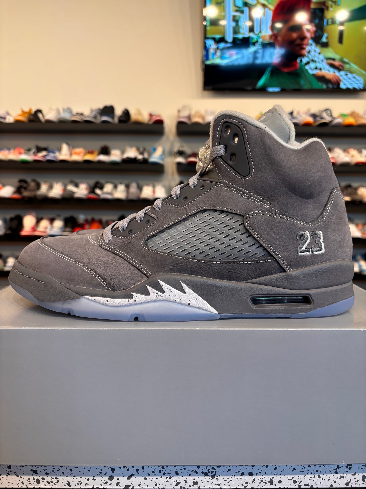Jordan 5 Wolf Grey Size 12 Pre-Owned