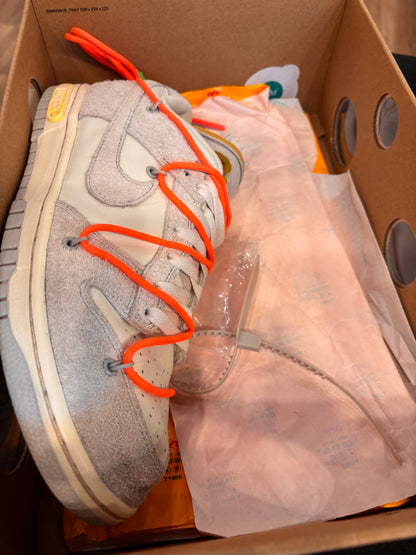 Nike Dunk Low Off-White Lot 11 Size 9.5 Pre-Owned