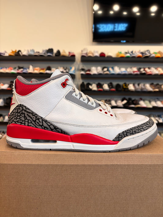 Jordan 3 Fire Red 2022 Size 11 Pre-Owned (No Box)