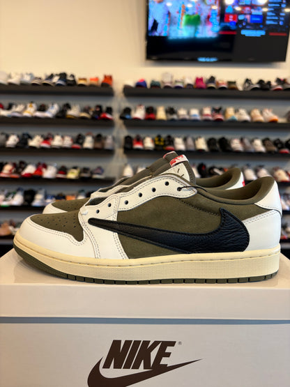 Jordan 1 Low Travis Scott Medium Olive Size 9 Brand New