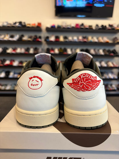 Jordan 1 Low Travis Scott Medium Olive Size 9 Brand New