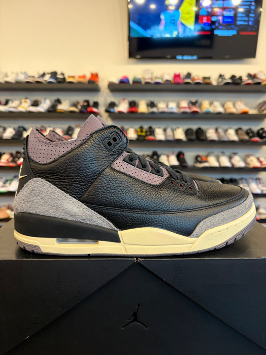 Jordan 3 A Ma Maniere Black Size 10.5 (12W) Brand New
