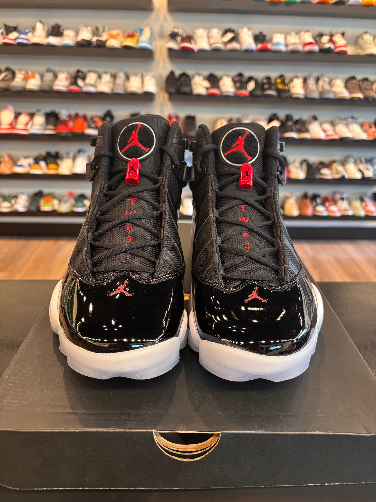 Jordan 6 Rings Black Gym Red Size 11.5 Brand New
