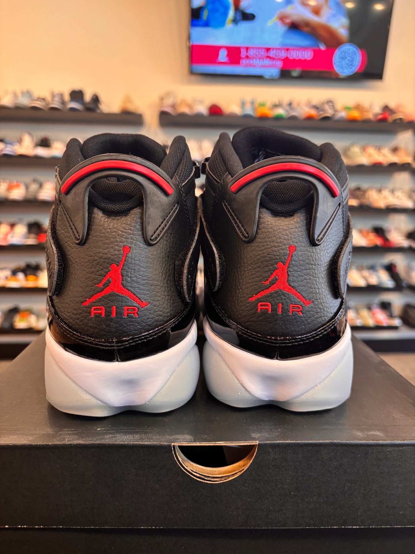 Jordan 6 Rings Black Gym Red Size 11.5 Brand New