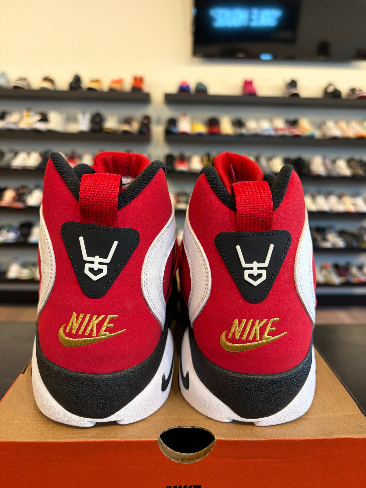 Nike Diamond Turf Red Gold Size 12 Brand New
