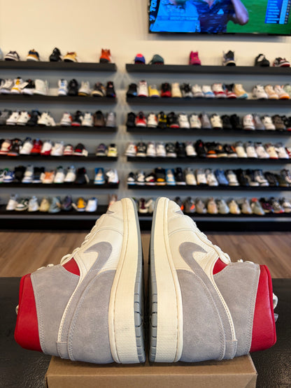 Jordan 1 Mid Grey Red Size 13 Brand New (No Box)