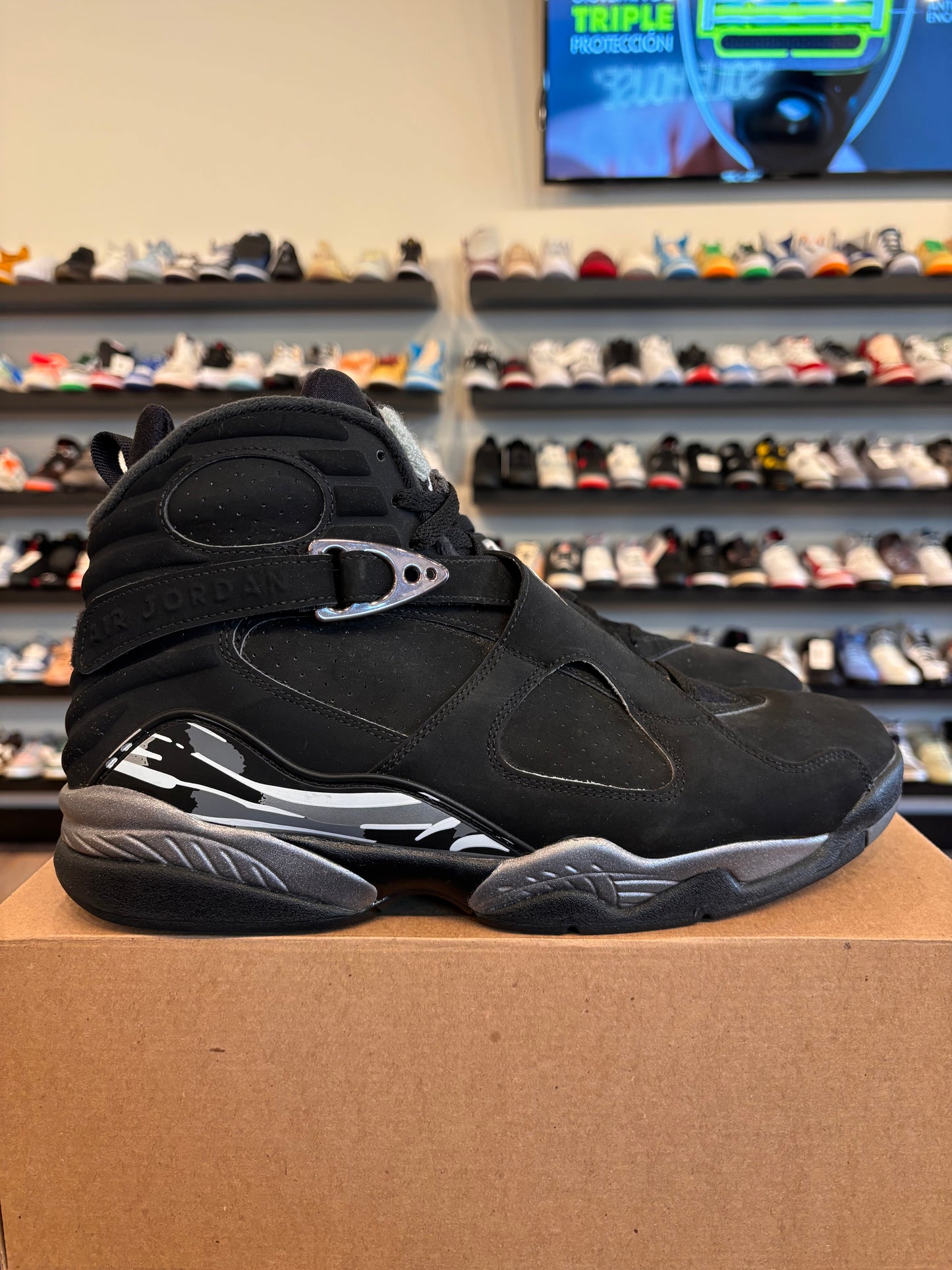 Jordan 8 Chrome Size 12 Pre-Owned (No Box)