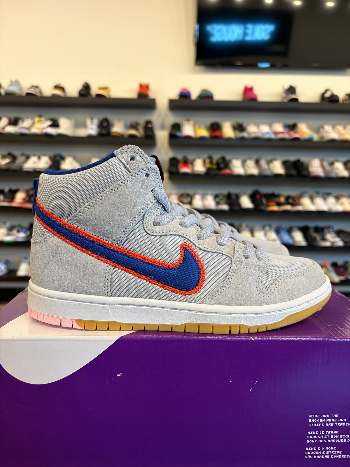 Nike SB Dunk High NY Mets Size 7 Brand New