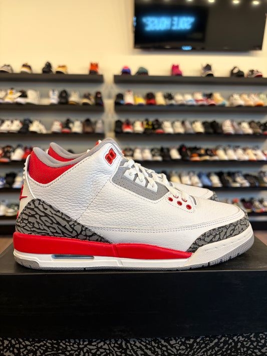 Jordan 3 Fire Red 2022 Size 7Y (8.5W) Brand New