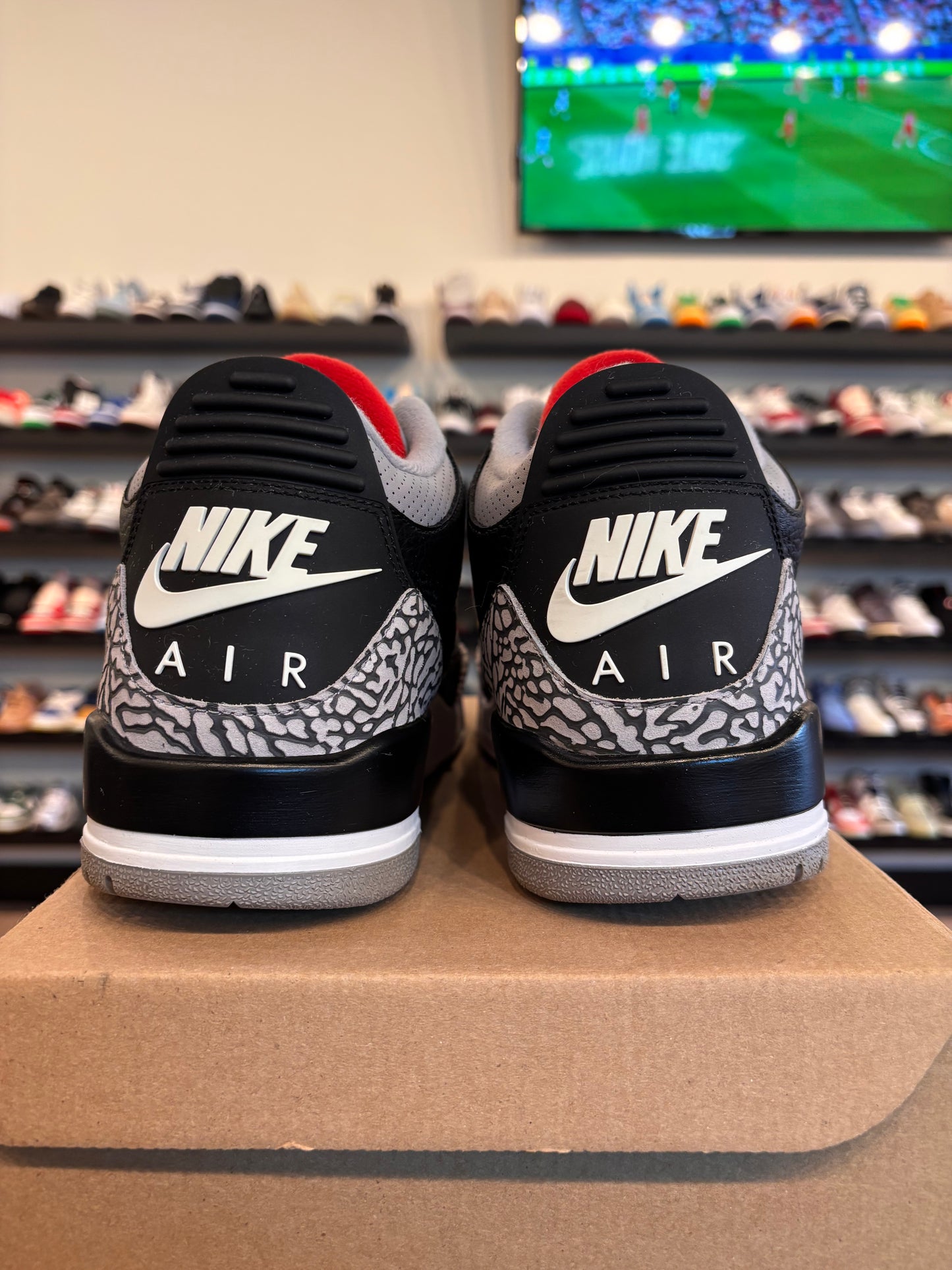 Jordan 3 Black Cement 2018 Size 12 Pre-Owned (No Box)