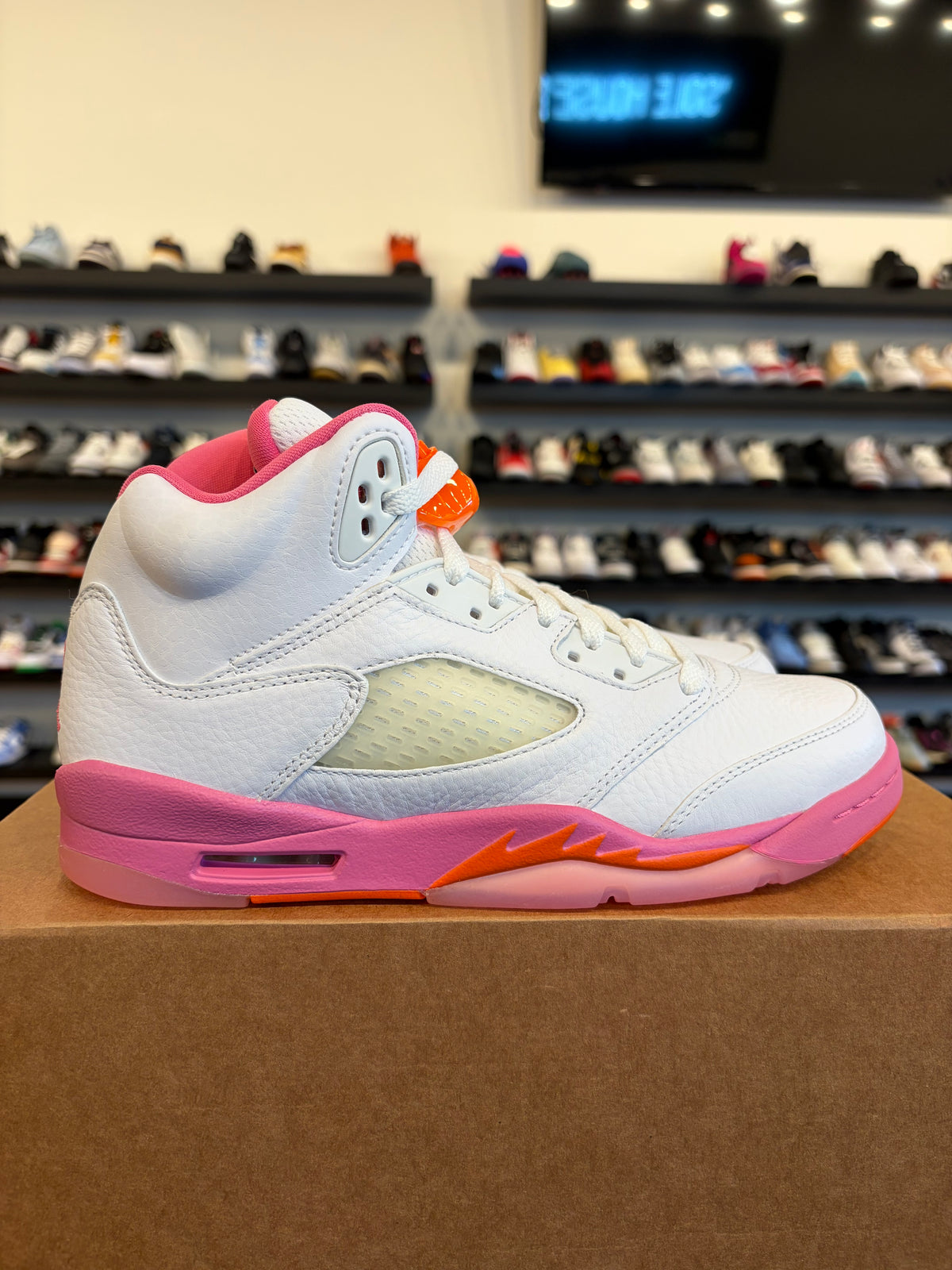 Jordan 5 WNBA Pinksicle Size 7Y (8.5W) Brand New (No Box)