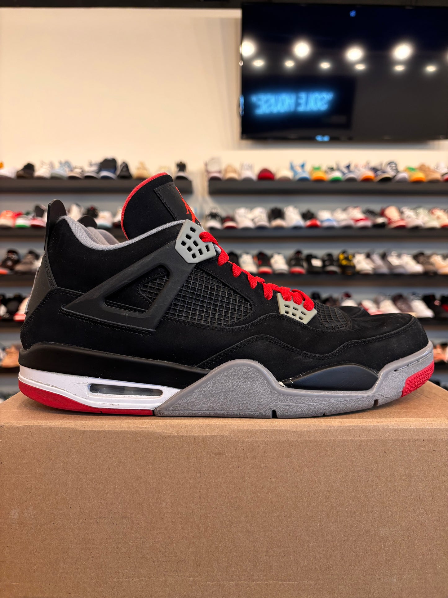 Jordan 4 Bred 2012 Size 14 Pre-Owned (No Box)