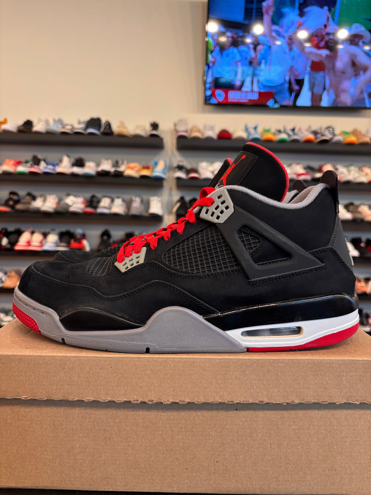 Jordan 4 Bred 2012 Size 14 Pre-Owned (No Box)