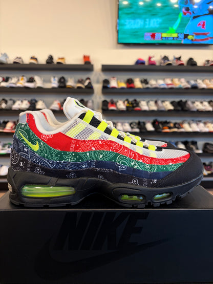 Nike Air Max 95 Neon Paisley Bandana Size 11.5 Brand New