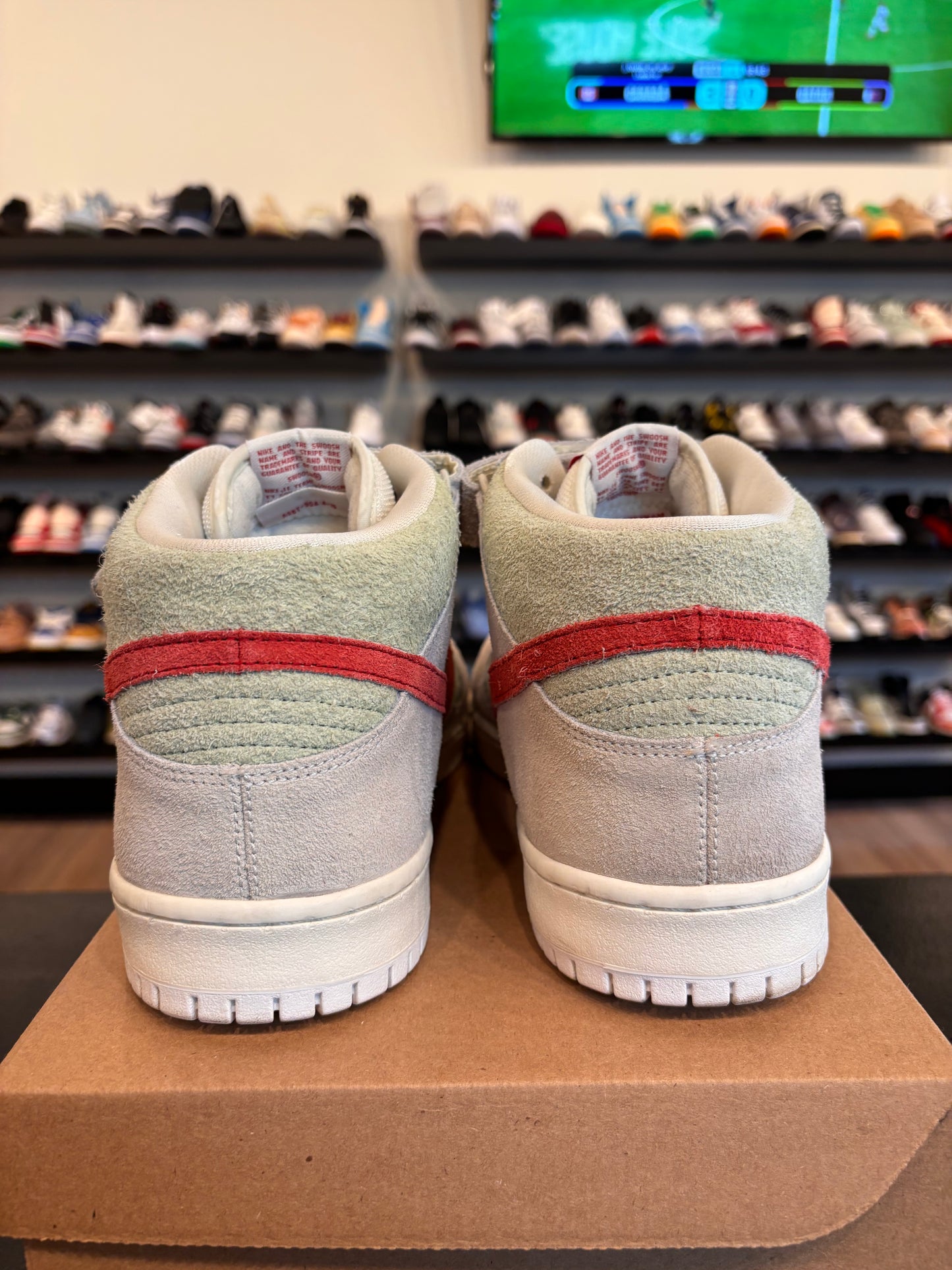 Nike SB Dunk Mid White Widow Size 12 Pre-Owned (No Box)