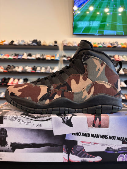 Jordan 10 Woodland Camo Size 11.5 Pre-Owned