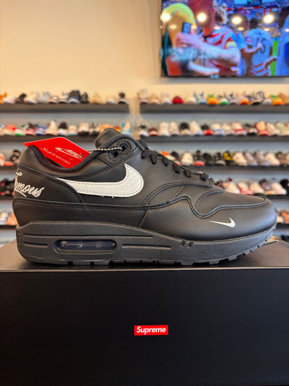 Nike Air Max 1 Supreme Black Size 9.5 Brand New