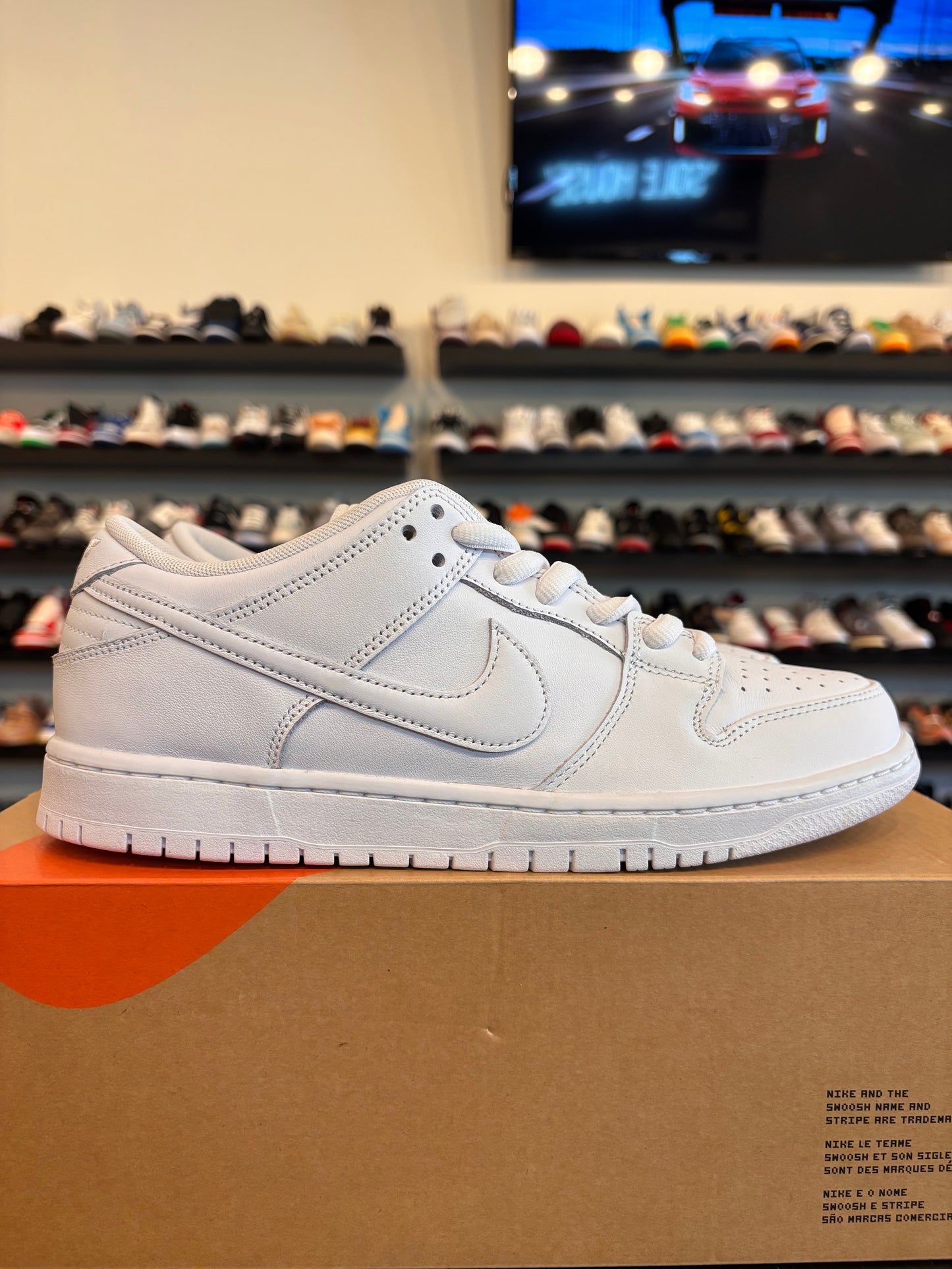 Nike SB Dunk Low Triple White Size 9.5 Brand New