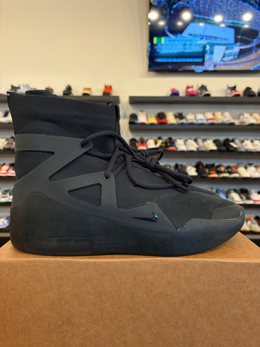 Nike Air Fear Of God 1 Triple Black Size 13 Pre-Owned (No Box)