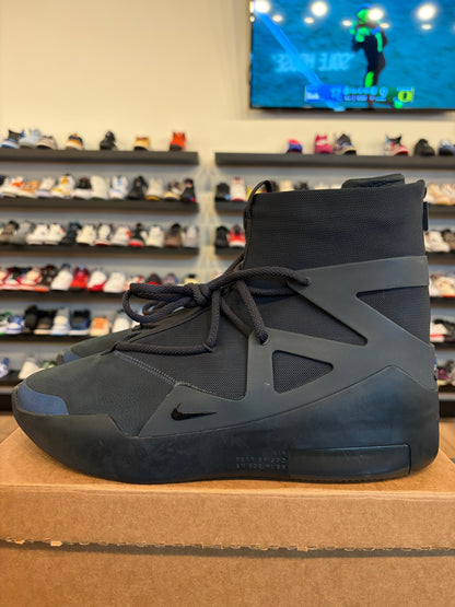 Nike Air Fear Of God 1 Triple Black Size 13 Pre-Owned (No Box)