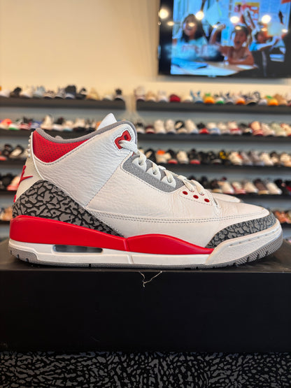 Jordan 3 Fire Red 2022 Size 9 Pre-Owned